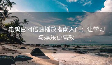 电鸽官网倍速播放指南入门：让学习与娱乐更高效
