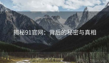 揭秘91官网：背后的秘密与真相