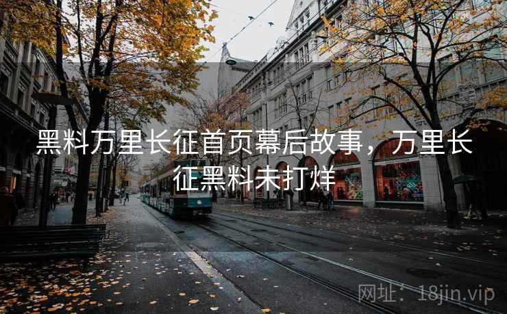 黑料万里长征首页幕后故事，万里长征黑料未打烊