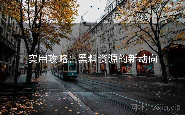 实用攻略：黑料资源的新动向