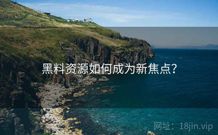 黑料资源如何成为新焦点？
