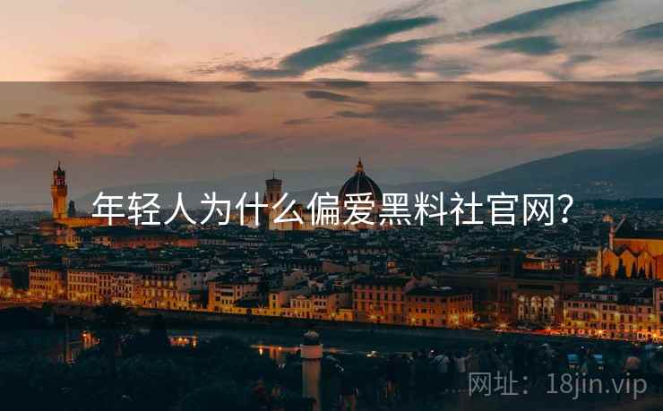 年轻人为什么偏爱黑料社官网？