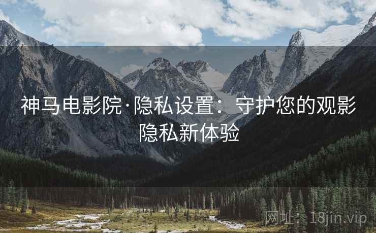 神马电影院·隐私设置：守护您的观影隐私新体验