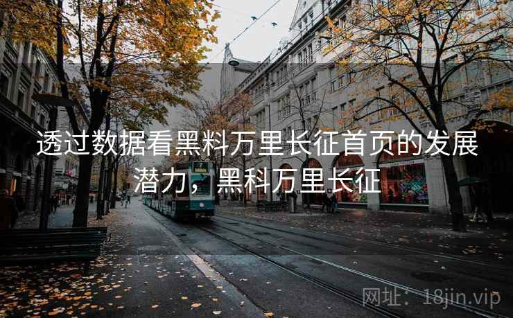 透过数据看黑料万里长征首页的发展潜力，黑科万里长征