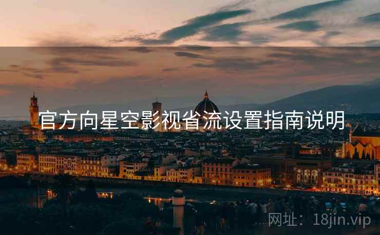 官方向星空影视省流设置指南说明