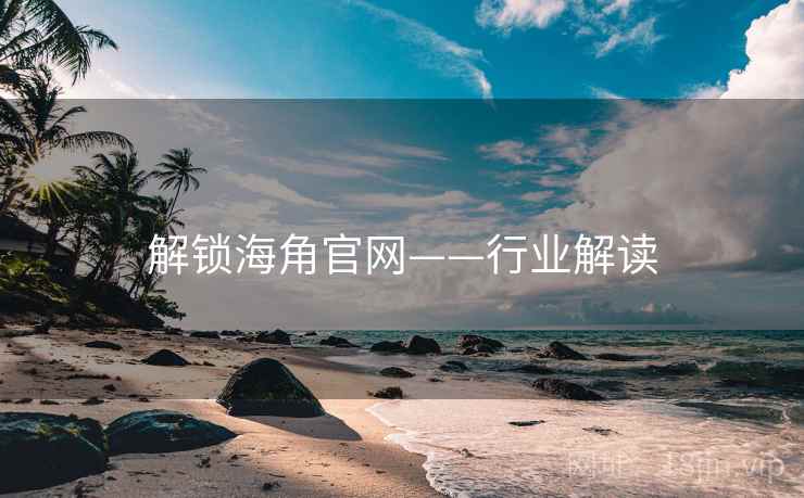 解锁海角官网——行业解读