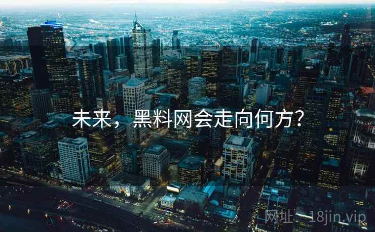 未来，黑料网会走向何方？