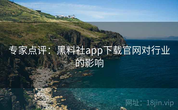 专家点评：黑料社app下载官网对行业的影响